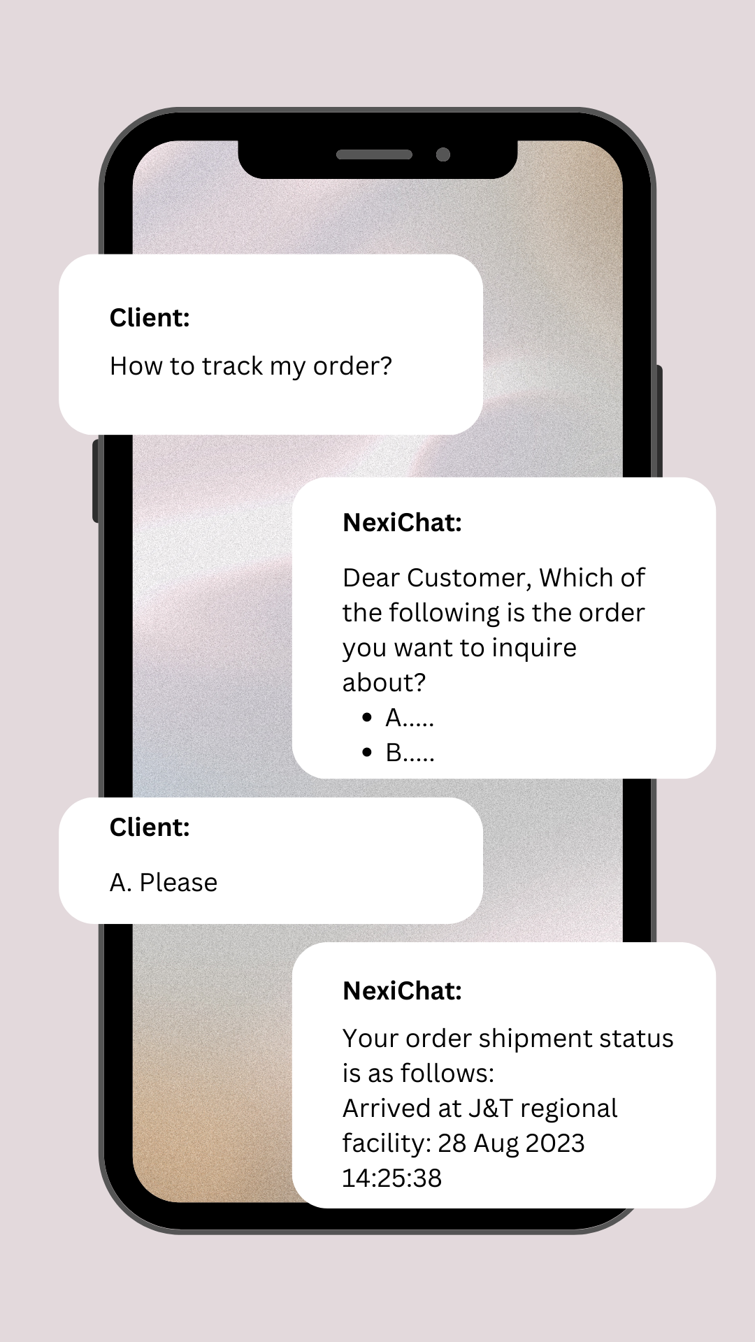 NexiChat AI Chatbots Conversation