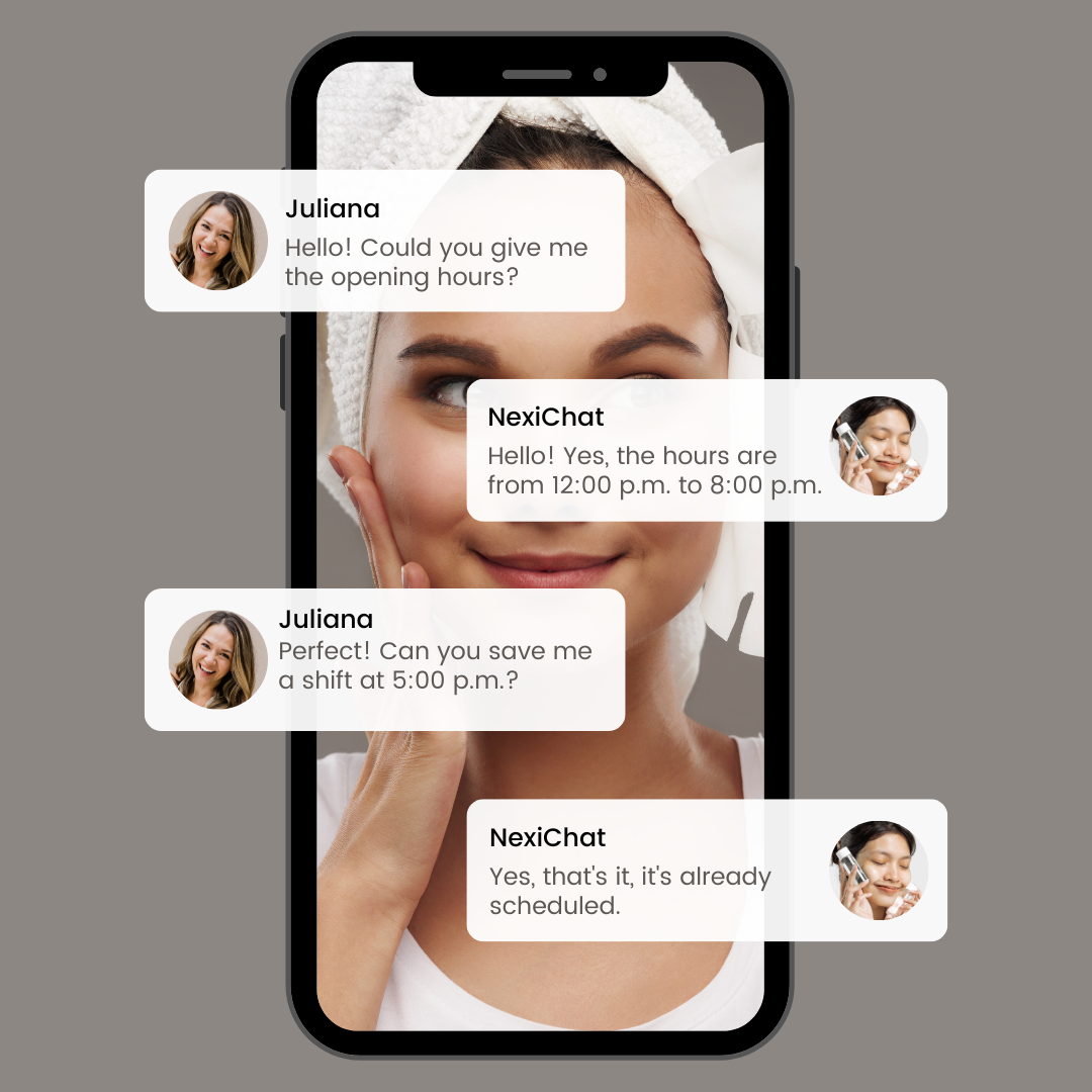 NexiChat AI Chatbot responds customer's inquires